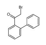 2-bromo-1-(2-phenylphenyl)ethanone Structure