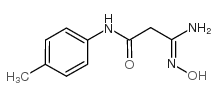 2-(N-羟基甲脒基)-N-对甲苯乙酰胺结构式