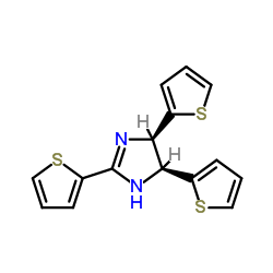 CIS-2,4,5-TRIS(2-THIENYL)IMIDAZOLINE结构式