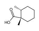 1-methyl-cis-2-methylcyclohexanecarboxylic acid结构式