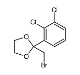 2-(bromomethyl)-2-(2,3-dichlorophenyl)-1,3-dioxolane Structure