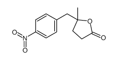 5-methyl-5-[(4-nitrophenyl)methyl]oxolan-2-one结构式