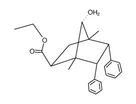 7-Hydroxy-1,4-dimethyl-5,6-diphenyl-bicyclo[2.2.1]heptane-2-carboxylic acid ethyl ester Structure