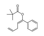 1-phenylpenta-1,4-dienyl 2,2-dimethylpropanoate Structure