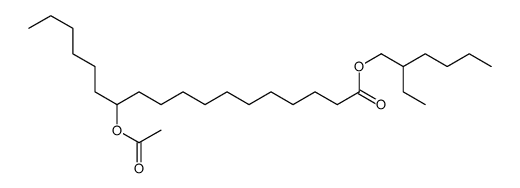 2-ethylhexyl 12-acetyloxyoctadecanoate Structure