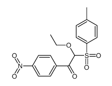 2-ethoxy-2-(4-methylphenyl)sulfonyl-1-(4-nitrophenyl)ethanone结构式