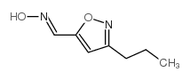 5-Isoxazolecarboxaldehyde,3-propyl-,oxime(9CI) Structure