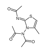 N-[3-(diacetylamino)-4-methyl-1,3-thiazol-2-ylidene]acetamide结构式