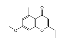 2-ethyl-7-methoxy-5-methylchromen-4-one Structure