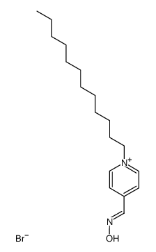 4-hydroxyiminomethyl-1-dodecyl pyridinium bromide Structure