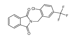 2-(2-chloro-5-(trifluoromethyl)benzyl)isoindoline-1,3-dione Structure