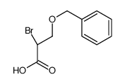 (2S)-2-bromo-3-phenylmethoxypropanoic acid结构式