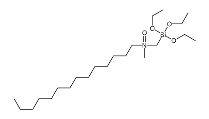 N-methyl-N-(triethoxysilylmethyl)tetradecan-1-amine oxide结构式