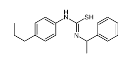 1-(1-phenylethyl)-3-(4-propylphenyl)thiourea结构式