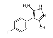 5-amino-4-(4-fluorophenyl)-1,2-dihydropyrazol-3-one Structure