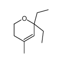 6,6-diethyl-4-methyl-2,3-dihydropyran结构式