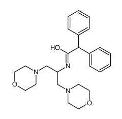 N-(1,3-dimorpholin-4-ylpropan-2-yl)-2,2-diphenylacetamide结构式