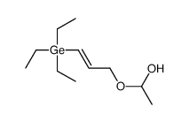 1-(3-triethylgermylprop-2-enoxy)ethanol Structure