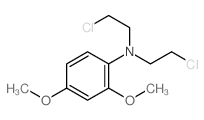 N,N-bis(2-chloroethyl)-2,4-dimethoxy-aniline结构式
