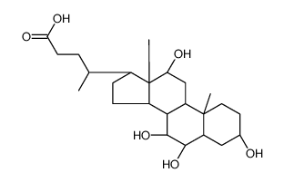 3,6,7,12-Tetrahydroxycholanoic acid Structure