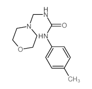 Urea,N-(4-methylphenyl)-N'-(4-morpholinylmethyl)- structure