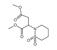 (1,1-dioxo-1λ6-[1,2]thiazinan-2-yl)-succinic acid dimethyl ester Structure