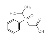 2-(phenyl-propan-2-yl-phosphoryl)acetic acid structure