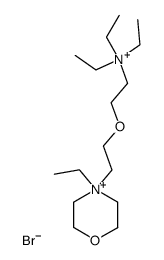 4-ethyl-4-[2-(2-triethylammonio-ethoxy)-ethyl]-morpholinium, dibromide结构式