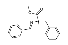 methyl-2-benzylideneamino-2-methyl-3-phenylpropanoate Structure