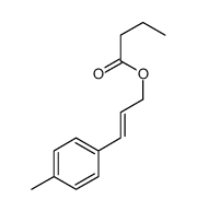 3-(4-methylphenyl)prop-2-enyl butanoate Structure