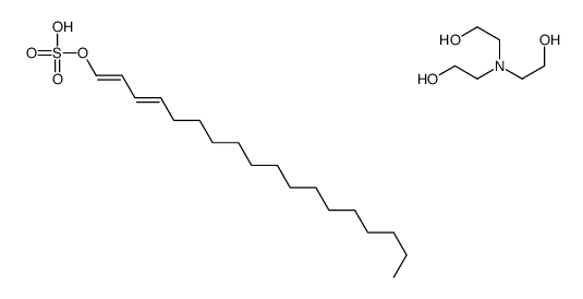 2-[bis(2-hydroxyethyl)amino]ethanol,[(1E,3E)-octadeca-1,3-dienyl] hydrogen sulfate结构式