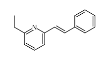 Pyridine, 2-ethyl-6-[(1E)-2-phenylethenyl]- (9CI) Structure