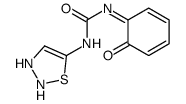 1-(2,3-dihydrothiadiazol-5-yl)-3-(6-oxocyclohexa-2,4-dien-1-ylidene)urea Structure