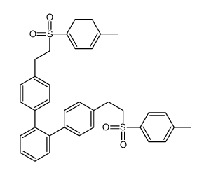 1,2-bis[4-[2-(4-methylphenyl)sulfonylethyl]phenyl]benzene结构式