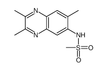 N-(2,3,7-trimethylquinoxalin-6-yl)methanesulfonamide结构式