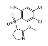 1-(2-amino-4,5-dichloro-benzenesulfonyl)-2-methylsulfanyl-4,5-dihydro-1H-imidazole Structure