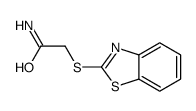 Acetamide, 2-(2-benzothiazolylthio)- (7CI,9CI)结构式
