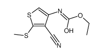 ethyl N-(4-cyano-5-methylsulfanylthiophen-3-yl)carbamate Structure