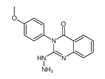 2-hydrazinyl-3-(4-methoxyphenyl)quinazolin-4-one结构式