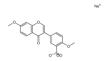 sodium 4',7-dimethoxyisoflavone-3'-sulfonate Structure