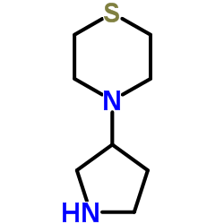 Thiomorpholine, 4-(3-pyrrolidinyl)-结构式