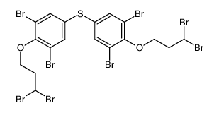 1,3-dibromo-5-[3,5-dibromo-4-(3,3-dibromopropoxy)phenyl]sulfanyl-2-(3,3-dibromopropoxy)benzene结构式