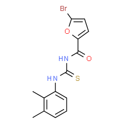 5-bromo-N-{[(2,3-dimethylphenyl)amino]carbonothioyl}-2-furamide结构式
