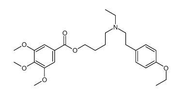 3,4,5-Trimethoxybenzoic acid 4-[[2-(4-ethoxyphenyl)-1-methylethyl]ethylamino]butyl ester结构式