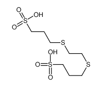 3-[2-(3-sulfopropylsulfanyl)ethylsulfanyl]propane-1-sulfonic acid结构式