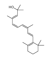 (3E,5E,7E,9E)-2,4,8-trimethyl-10-(2,6,6-trimethylcyclohexen-1-yl)deca-3,5,7,9-tetraen-2-ol结构式
