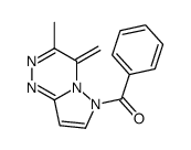 6-Benzoyl-4,6-dihydro-3-methyl-4-methylenepyrazolo[5,1-c][1,2,4]triazine结构式
