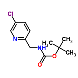 tert-Butyl ((5-chloropyridin-2-yl)methyl)carbamate Structure