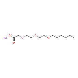 [2-[2-(Hexyloxy)ethoxy]ethoxy]acetic acid sodium salt Structure