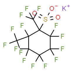 potassium nonafluorobis(trifluoromethyl)cyclohexanesulphonate structure